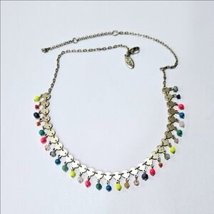 Ann Taylor Gold Beaded Necklace